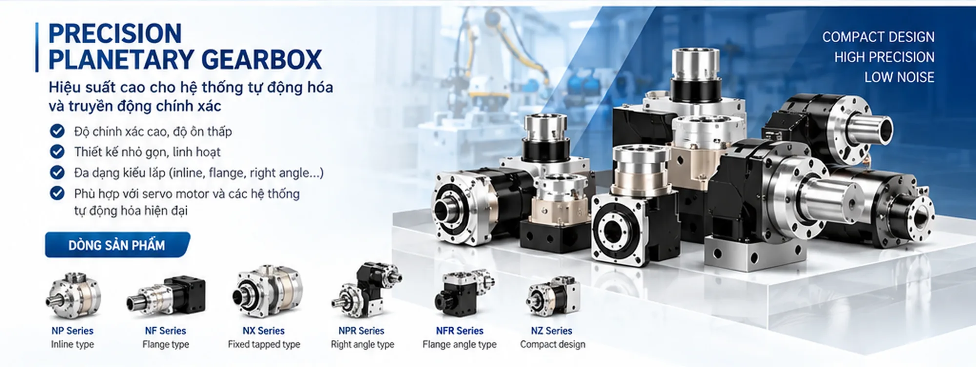 PRECISION PLANETARY GEARBOX – COMPACT, PRECISE, READY FOR AUTOMATION