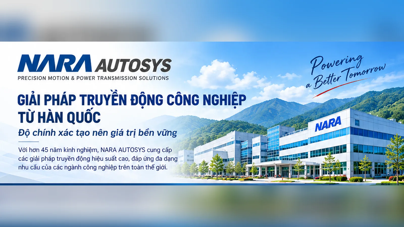 NARA AUTOSYS – Power transmission technology for demanding systems